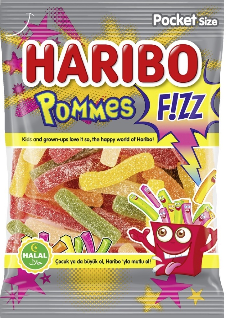 Haribo Sauer Pommes Halal 100gr